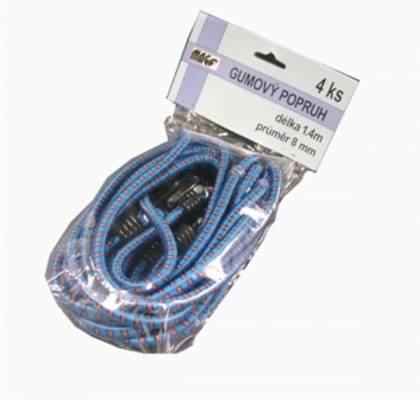 Upínací gumy 4ks 1,2m x 8mm 