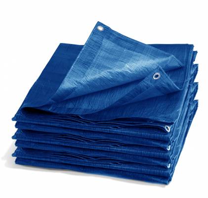 Zakrývací plachta 10x15m modrá